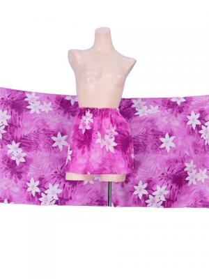 Pareo-like-Skirt with Gradation Plumeria Print / Pink / G1914pi