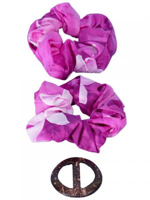 Pareo-like-Skirt with Gradation Plumeria Print / Pink / G1914pi