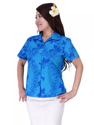 Hawaiian Shirt Women's / Blue / G1974bl