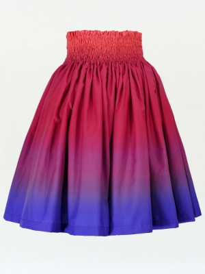 Hula Pa'u Skirt / Red & Purple Gradation / G1978