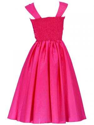 Hula Shantung Midi Dress / Pink / G1993pi