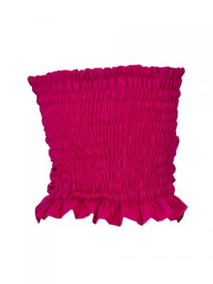 Hula Draping Tube Top Blouse / Deep Rose / G2018dr
