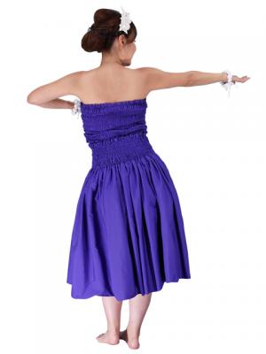 Hula Draping Tube Top Blouse / Egg Plant / G2018ep