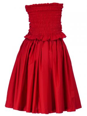 Hula Draping Tube Top & Pa'u Skirt Set-Up / Red / G2019r