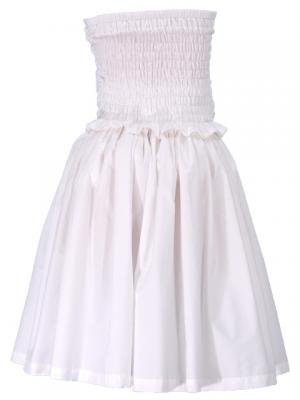 Hula Draping Tube Top & Pa'u Skirt Set-Up / White / G2019w