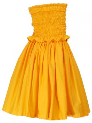 Hula Draping Tube Top & Pa'u Skirt Set-Up / Yellow / G2019y
