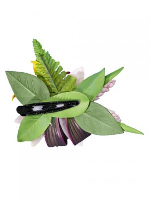 Hula Hair Clip / Lilly and Torch Ginger / Orange / J2052o