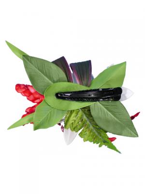 Hula Hair Clip / Lilly and Torch Ginger / Red / J2052wr