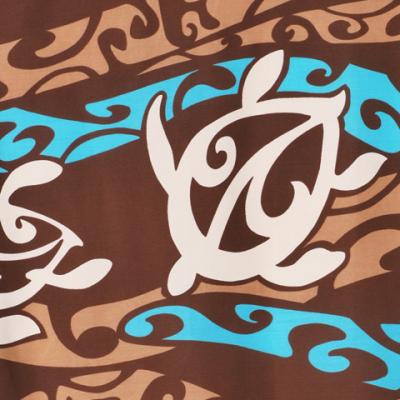 Hula Pa'u Skirt with a cord / Honu / Brown / G2081br
