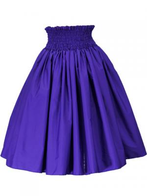 Hula Double & Reversible Pau Skirt with Kahiko  Print / Egg Plant / G2115