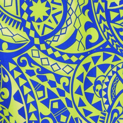 Hula Pa'u Skirt with Kahiko Print / YellowGreen /G2127