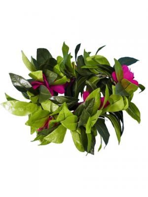 Hula Headband / Maile and Plumeria / Purple / J2135p