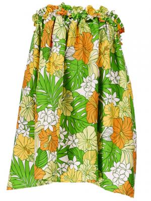 Hula Tube Top & Pa'u Set-Up / Hibiscus / Green / G2189g