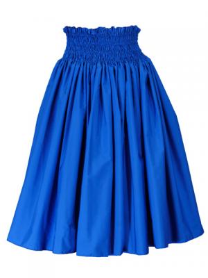 Hula Double & Reversible Pau Skirt with Hibiscus  Print / Royal Blue / G2190