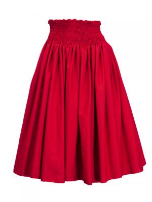 Hula Double & Reversible Pau Skirt with Kahiko  Print / Red / G2215