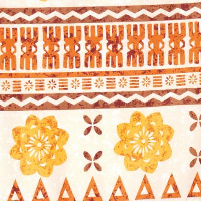 Hula Double & Reversible Pau Skirt with Kahiko  Print / Brown / G2216