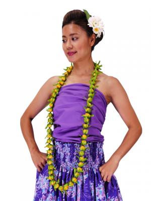 Hula Long Lei / Rosebud / Yellow / J2256y