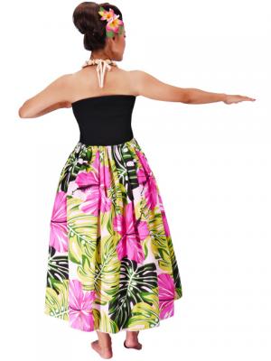 Hula Tube Top Dress with Hibiscus print / Pink  / G2261pi