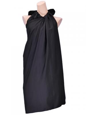 Hula Pareo with attached Sash / Black / G2263b