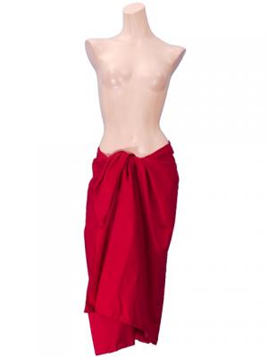 Hula Pareo with attached Sash / Red / G2263r