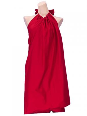 Hula Pareo with attached Sash / Red / G2263r