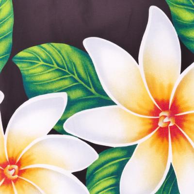 Hula Pa'u Skirt with Tiare Print / Black /G2280