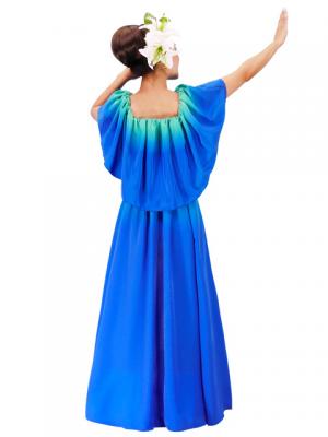 Hula Long Maxi Multi Way Dress / Luxury Collection / Gradation / Green & Blue / J2288grbl
