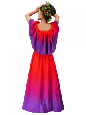 Hula Long Maxi Multi Way Dress / Luxury Collection / Gradation / Orange & Purple / J2288opu