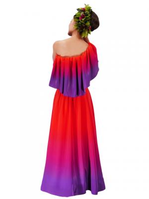 Hula Long Maxi Multi Way Dress / Luxury Collection / Gradation / Orange & Purple / J2288opu