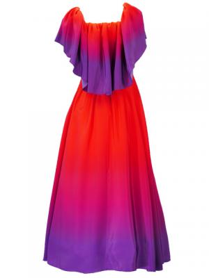 Hula Long Maxi Multi Way Dress / Luxury Collection / Gradation / Orange & Purple / J2288opu