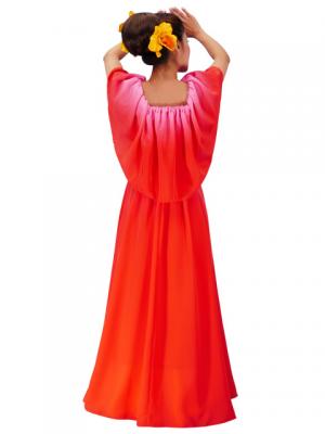 Hula Long Maxi Multi Way Dress / Luxury Collection / Gradation / Pink & Red / J2288pir