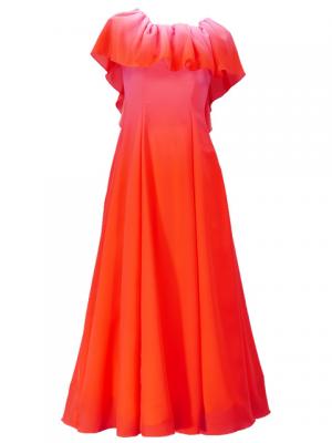 Hula Long Maxi Multi Way Dress / Luxury Collection / Gradation / Pink & Red / J2288pir