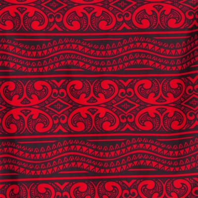 Hula Pa'u Skirt with Kahiko Print / Red /G2305
