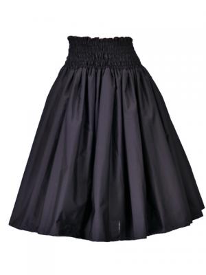 Hula Double & Reversible Pau Skirt with Kahiko  Print / Black / G2307