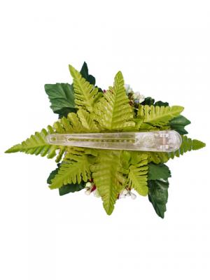 Hula Hair Clip / Lehua / Red / J2328r