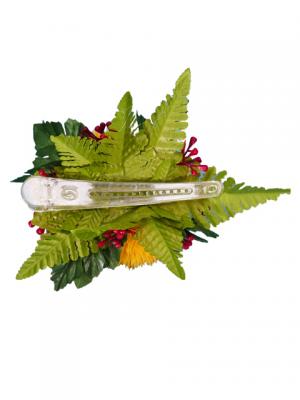 Hula Hair Clip / Lehua / Yellow / J2328y