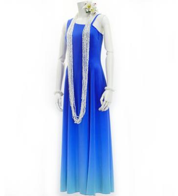 Hula One Shoulder Gradation Velvet Dress / Luxury Collection / BLU & Light BLU / J2347blbl