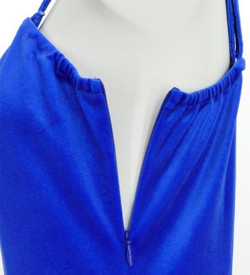 Hula One Shoulder Gradation Velvet Dress / Luxury Collection / BLU & Light BLU / J2347blbl