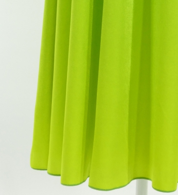 Hula One Shoulder Gradation Velvet Dress / Luxury Collection / GRN & YEL / J2347grye