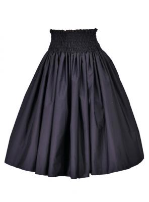 Hula Double & Reversible Pau Skirt with Kahiko  Print / Black / G2374