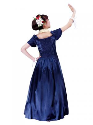 Hula Tulip Sleeve Dress / Navy / J2408nv