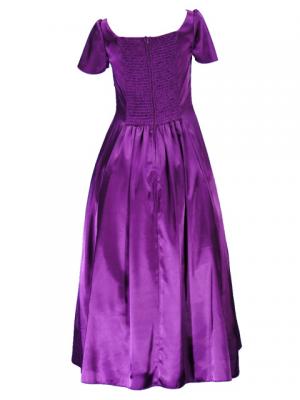 Hula Tulip Sleeve Dress / Purple / J2408pu