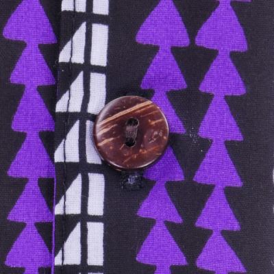 Hawaiian Shirt Men's / Purple / G2411pu