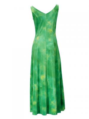 Hula Boat Neck Dress with Velvet / Luxury Collection / Green / J2430gr