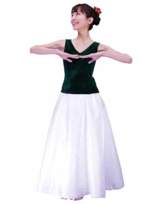 Hula Sleeveless Blouse with Velvet / Green / G2434gra