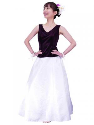 Hula Sleeveless Blouse with Velvet / Purple / G2434pua