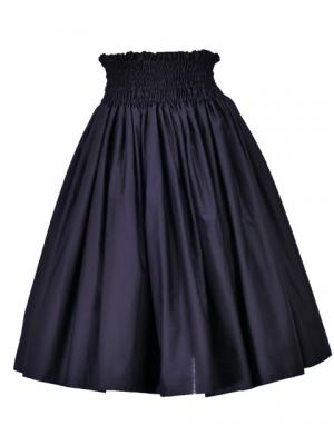 Hula Double & Reversible Pau Skirt with Kahiko  Print / Black / G2437