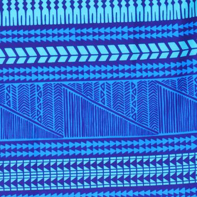 Tahitian Skirt with Kahiko Print / Blue / G2438