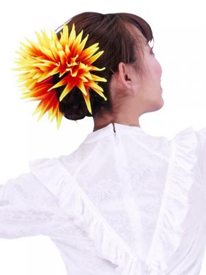 Hula Hair Clip / Bird of Paradise / Yellow and Orange / J2441yeor