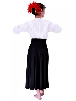 Hula Simple Knit Dress / High Waist Skirt / Black / G2444bk